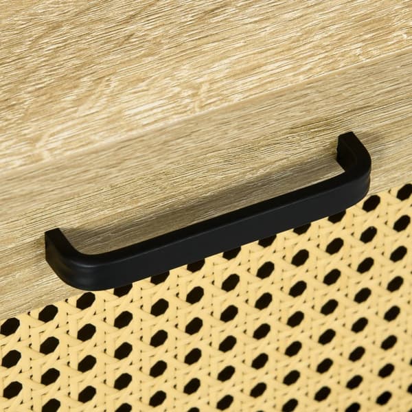 Rootz soffbord med fällbar bricka - vardagsrumsbord - naturlig träfinish - rymdsparare - 106 x 56,3 x 48 cm