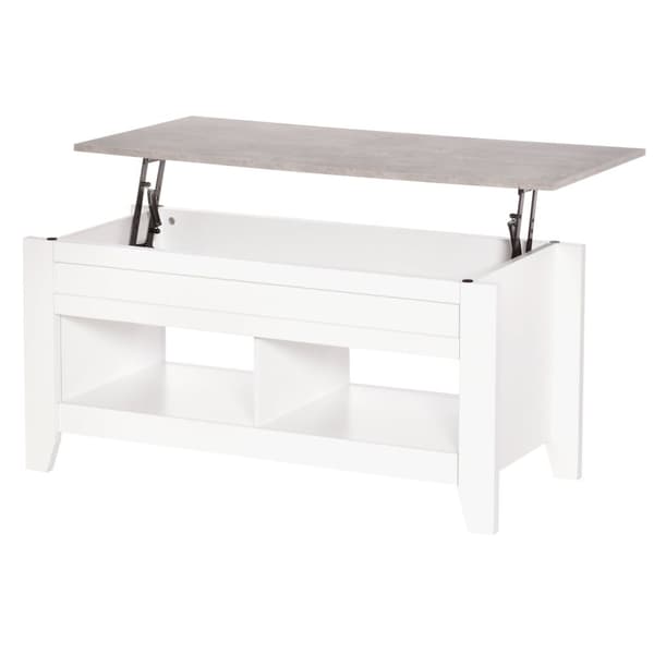 Rootz soffbord - vikbord - förvaringsbord - Förbättrad interiör - 105L x 50W x 49 timmar cm utspelad: 105L x 74W x 61,5H cm