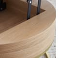 Miniatyrbild 8 av 11: Rootz Gold -Plated Nesting Table Set - Höjdjusterbar soffbord - Mångsidig sidobord - Stylsk förvaring - 70x70x42/56,5cm + 60x60x24cm