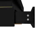 Miniatyrbild 8 av 11: Rootz High Gloss soffbord - vardagsrumsbord - guldpläterade accenter - gott om förvaring - 70 cm x 70 cm x 35,5 cm
