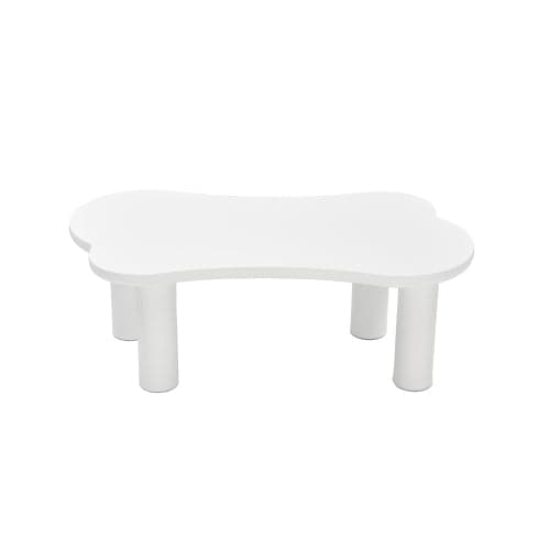 Rootz oregelbundet benformat soffbord - MDF Top - Stylish soffbord - Felt bas - 113 cm x 58 cm x 40,5 cm