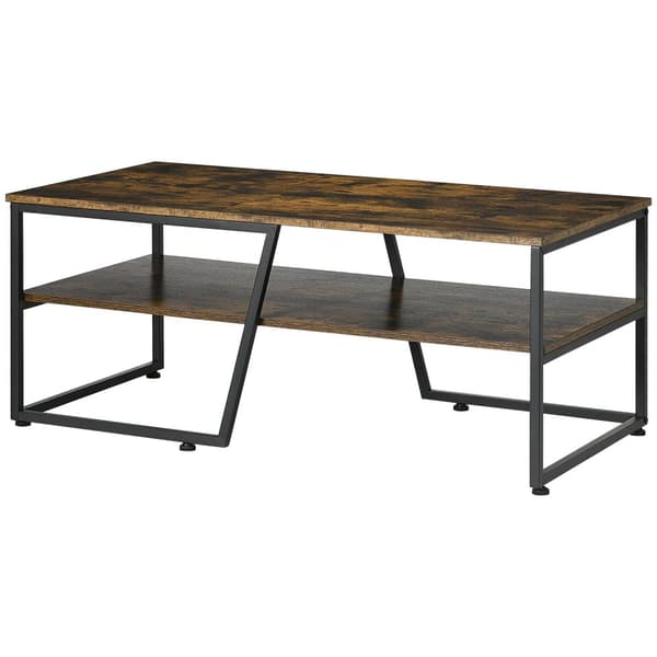 Rootz Industrial soffbord - Vintage Table - Lagringsbord - Hållbart och snyggt - 106 x 55 x 45 cm