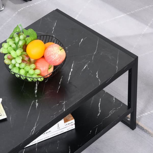 Rootz Moderne sofabord - tebord - sidebord - Elegant design - 106 cm x 50 cm x 47 cm - Høj belastningskapacitet