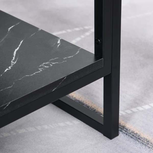 Rootz Moderne sofabord - tebord - sidebord - Elegant design - 106 cm x 50 cm x 47 cm - Høj belastningskapacitet