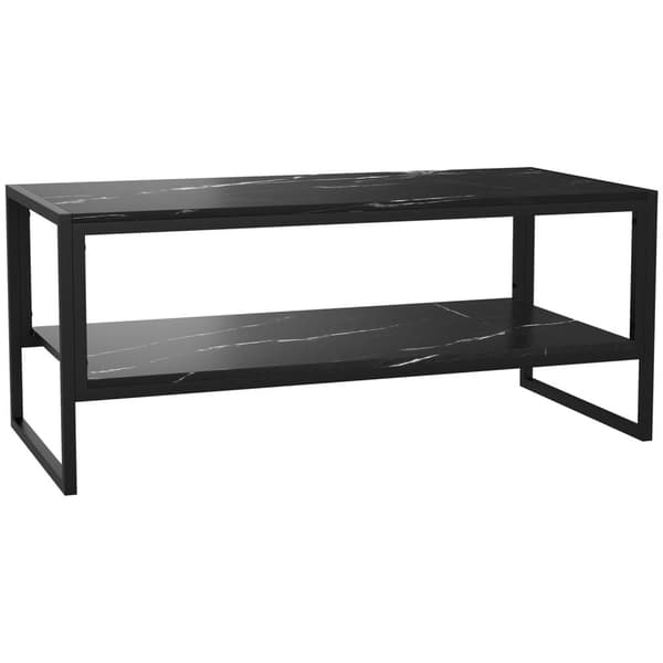 Rootz Moderne sofabord - tebord - sidebord - Elegant design - 106 cm x 50 cm x 47 cm - Høj belastningskapacitet