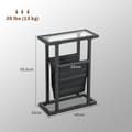 Miniatyrbild 3 av 11: ROTZ METAL SIDA TABLE - SLIM TABLE - MRINT SPACE TABLE - GASS TOPP, TABGE PAG, STABILITET - 40 cm x 18 cm x 55,5 cm