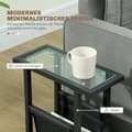 Miniatyrbild 6 av 11: ROTZ METAL SIDA TABLE - SLIM TABLE - MRINT SPACE TABLE - GASS TOPP, TABGE PAG, STABILITET - 40 cm x 18 cm x 55,5 cm
