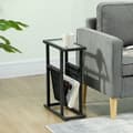 Miniatyrbild 2 av 11: ROTZ METAL SIDA TABLE - SLIM TABLE - MRINT SPACE TABLE - GASS TOPP, TABGE PAG, STABILITET - 40 cm x 18 cm x 55,5 cm