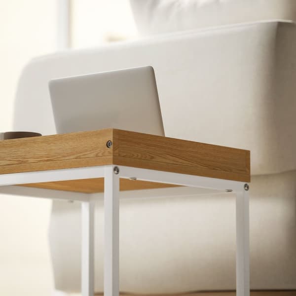 Rootz Moderne sofabordssæt på 2 - Sofabordsæt - Stue Tables - Holdbar MDF & Metal - 45x45x45cm (stor), 40x40x40cm (lille)