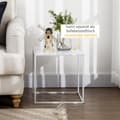 Miniatyrbild 5 av 10: ROTZ SIDABORD SET - Moderna häckbord - Rymdbesparande soffbord - Robust stålram - 40 cm x 40 cm x 40 cm