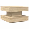 Miniatyrbild 2 av 2: Soffbord 360 grader vridbart sonoma-ek 50x50x34,5 cm
