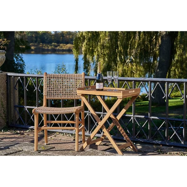Ronda bakkebord 60x40x70cm teak.