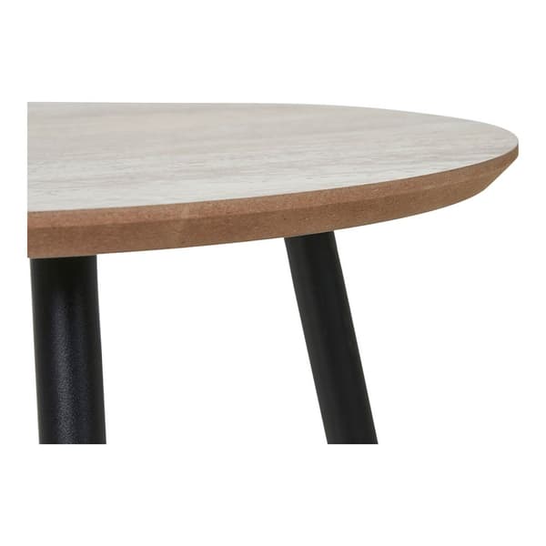Aalst sofabord beige travertin dekor.
