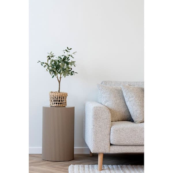 Farense hjørnebord Ø30 cm beige.