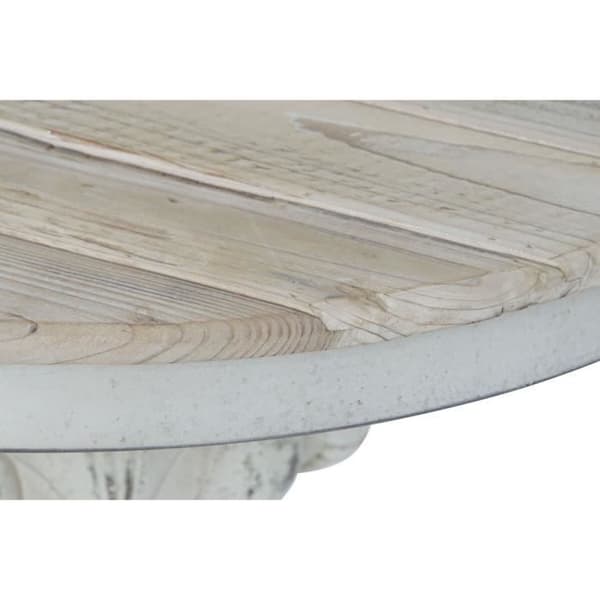 Soffbord - Naturligt - Nyklassiskt - Vit MDF - Gran 80 cm
