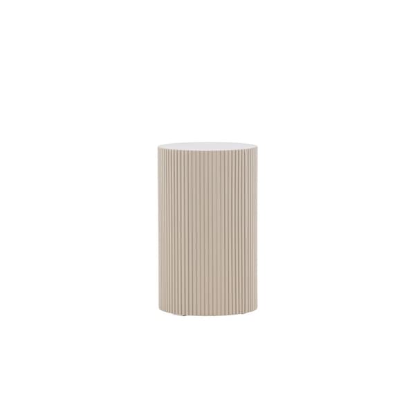 Lenox hjørnebord Ø30cm piedestal beige.