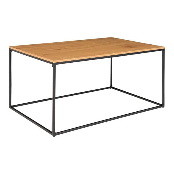 Rootz Vita -pöytä - tyylikäs keskipiste - moderni pöytä - tammi -näköinen viimeistely - vakaa metallikehys - 60 cm x 90 cm x 45 cm