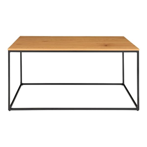 Rootz Vita -pöytä - tyylikäs keskipiste - moderni pöytä - tammi -näköinen viimeistely - vakaa metallikehys - 60 cm x 90 cm x 45 cm