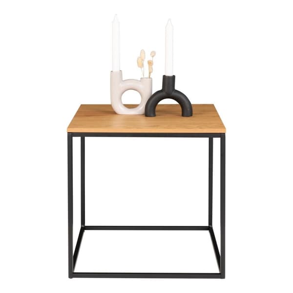 Rootz vita sidobord - sluttabell - accenttabell - elegant och hållbar - 45 cm x 45 cm x 45 cm