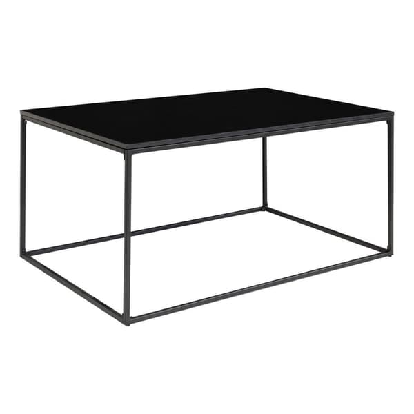 Rootz -sohvapöytä - moderni pöytä - musta metallihuonekalut - tyylikäs ja tilava muotoilu - 60 cm x 90cm x 45cm