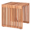 Pikkukuva 3 / 4: Rootz Pegon sivupöytä - Teak Wood Table - Puinen päätypöytä - Luonnollinen viimeistely - 40 cm x 40 cm x 40 cm