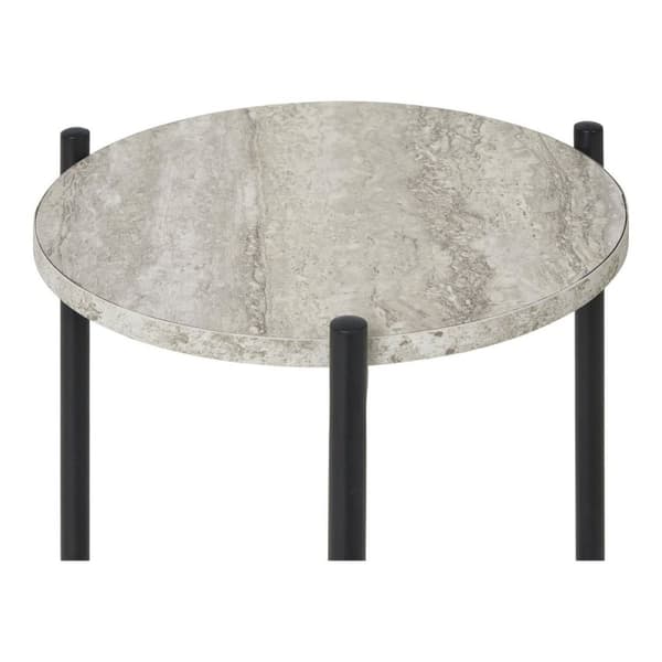 Rootz Leuvenin sivupöytä - Moderni päätytaulukko - Aksenttitaulukko - Avaruuteen säästävä muotoilu - Ø27cm x 46cm