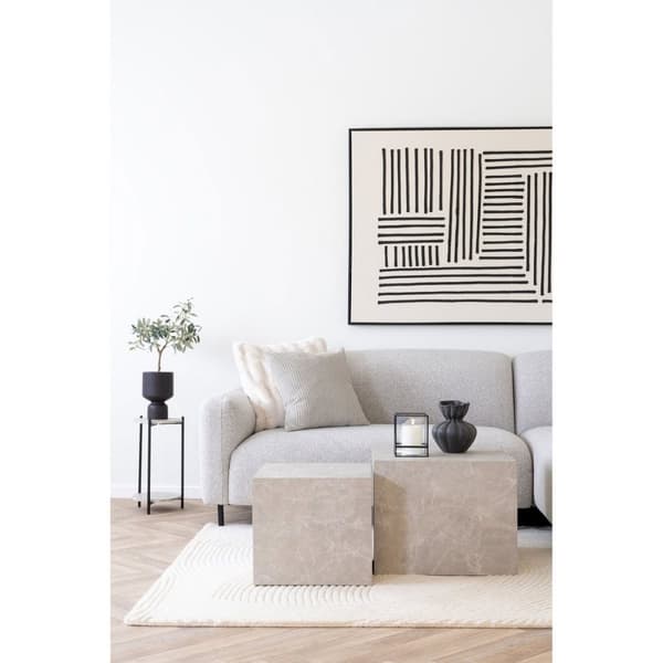 Rootz Leuvenin sivupöytä - Moderni päätytaulukko - Aksenttitaulukko - Avaruuteen säästävä muotoilu - Ø27cm x 46cm