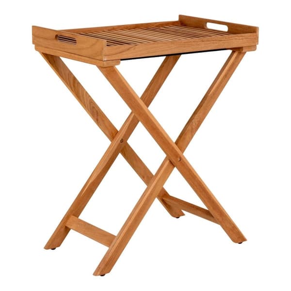 Rootz -lokeropöytä - Teak Wood - Nature Finish - Kätevä ja tyylikäs - 60 cm x 40 cm x 70cm