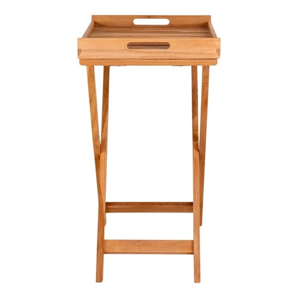 Rootz -lokeropöytä - Teak Wood - Nature Finish - Kätevä ja tyylikäs - 60 cm x 40 cm x 70cm