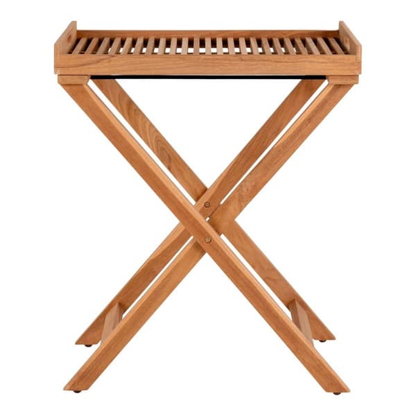 Rootz -lokeropöytä - Teak Wood - Nature Finish - Kätevä ja tyylikäs - 60 cm x 40 cm x 70cm