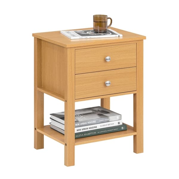 Rootz Bedside Table - Nightbord - Side Table - Compact Design - 45x60x35cm - Moderne charme - Let samling