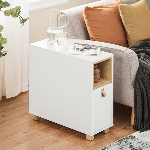 Rootz Sofa Side Bord - End Table - Bedside Cabinet - MDF & Pine - 3 skuffer & rum - 24x60x60cm