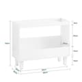 Miniatyrbillede 4 af 8: Rootz Multifunktionelt sidebord - Bedstabel - Dekorativ display - Stabil og ridsebestandig - 60x50x25cm