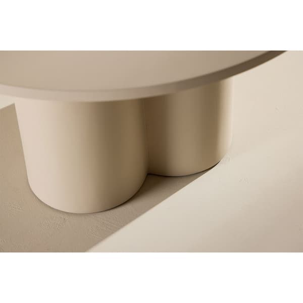 Olivia soffbord Ø80cm beige.