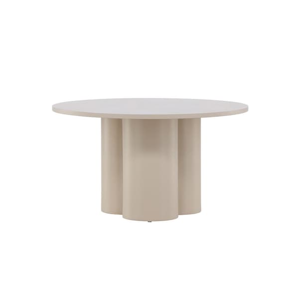 Olivia soffbord Ø80cm beige.