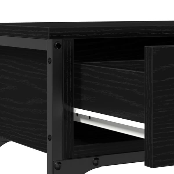 vidaXL Konsolbord Svart ek Konstruerat trä 72,5 cm lång Hållbart