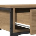 Miniatyrbillede 11 af 11: vidaXL Konsolbord Kunstnerisk egetræ Massivt egetræ Mellem Opbevaring