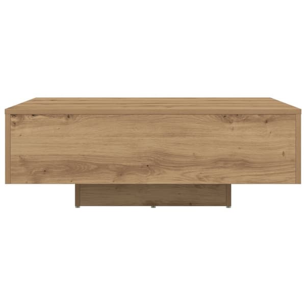 vidaXL Kahvipöytä LED-valoilla, Artisan tammi 85x55x31 cm