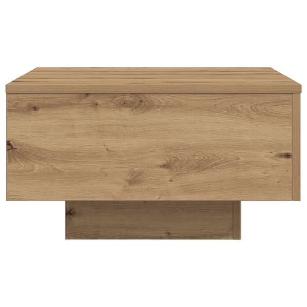vidaXL Sofabord Håndværk egetræ Massivt egetræ 55 x 55 x 31 cm Sofabord