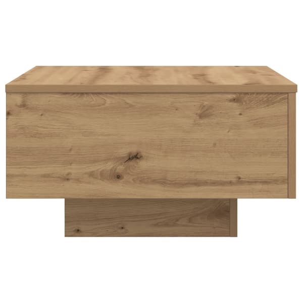 vidaXL Sofabord Håndværk egetræ Massivt egetræ 55 x 55 x 31 cm Sofabord