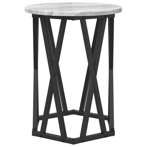 vidaXL Sidebord 2 stk Grå Sonoma Konstruert Tre