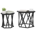 Miniatyrbilde 3 av 11: vidaXL Nesting Sidebord 2 stk Svart Eik Ingeniørtre