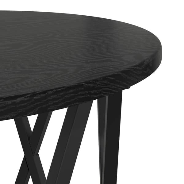 vidaXL Nesting Sidebord 2 stk Svart Eik Ingeniørtre
