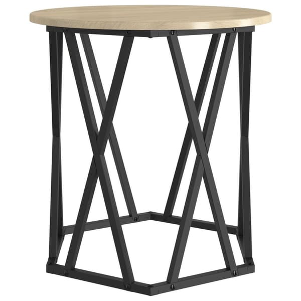 vidaXL Sidebord 2 stk Sonoma Eik Konstruksjons Tre