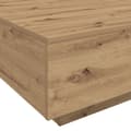 Miniatyrbild 10 av 11: vidaXL Kaffebord Handgjord ek Massiv ek 55 x 55 x 31 cm Kaffebord