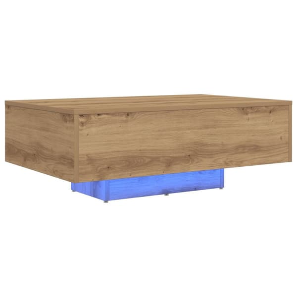 vidaXL Kaffe Bord Artisan ek Konstruerat trä 85 x 55 x 31 cm
