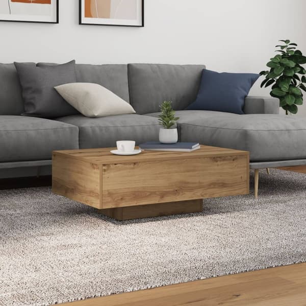 vidaXL Kaffe Bord Artisan ek Konstruerat trä 85 x 55 x 31 cm