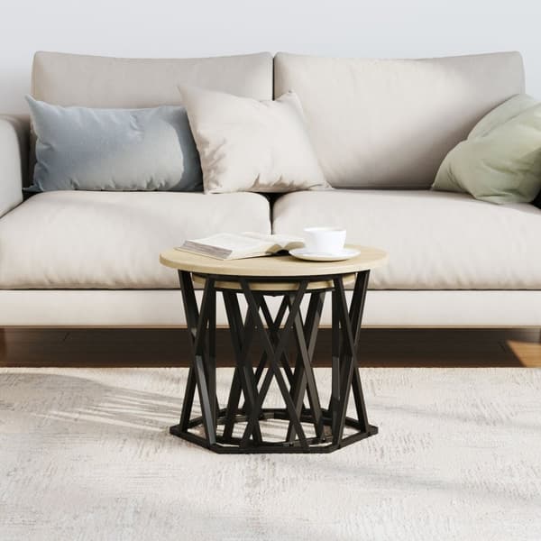 vidaXL Nesting Sidebord 2 stk Sonoma Eik Konstruert Tre