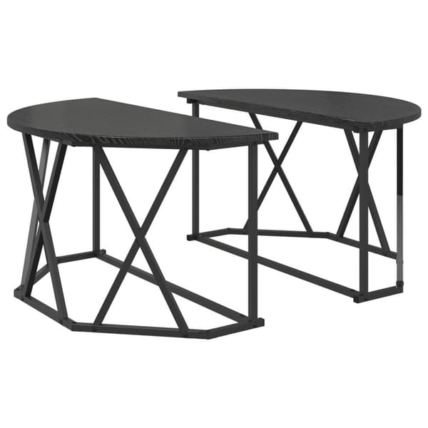 vidaXL Kaffebord svart eik 80x80x42 cm laget av tre