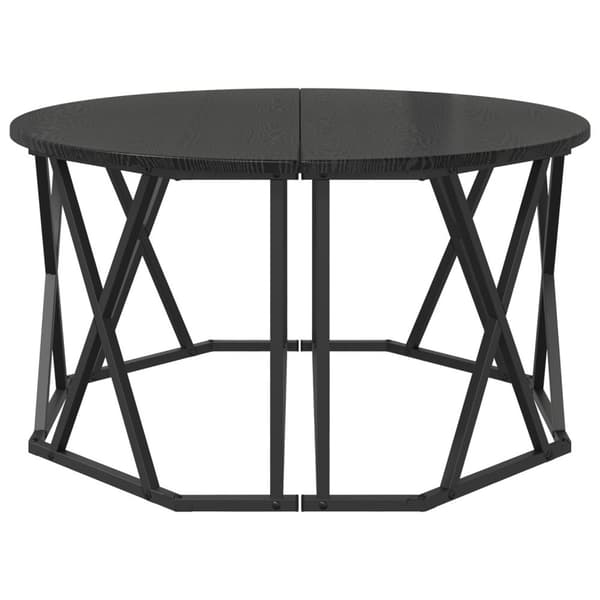 vidaXL Kaffebord svart eik 80x80x42 cm laget av tre